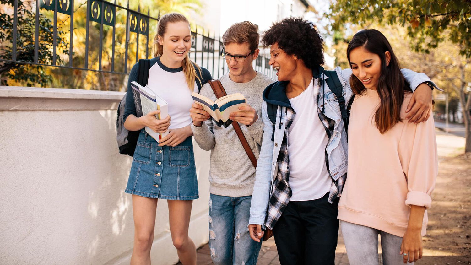 Students heading to class