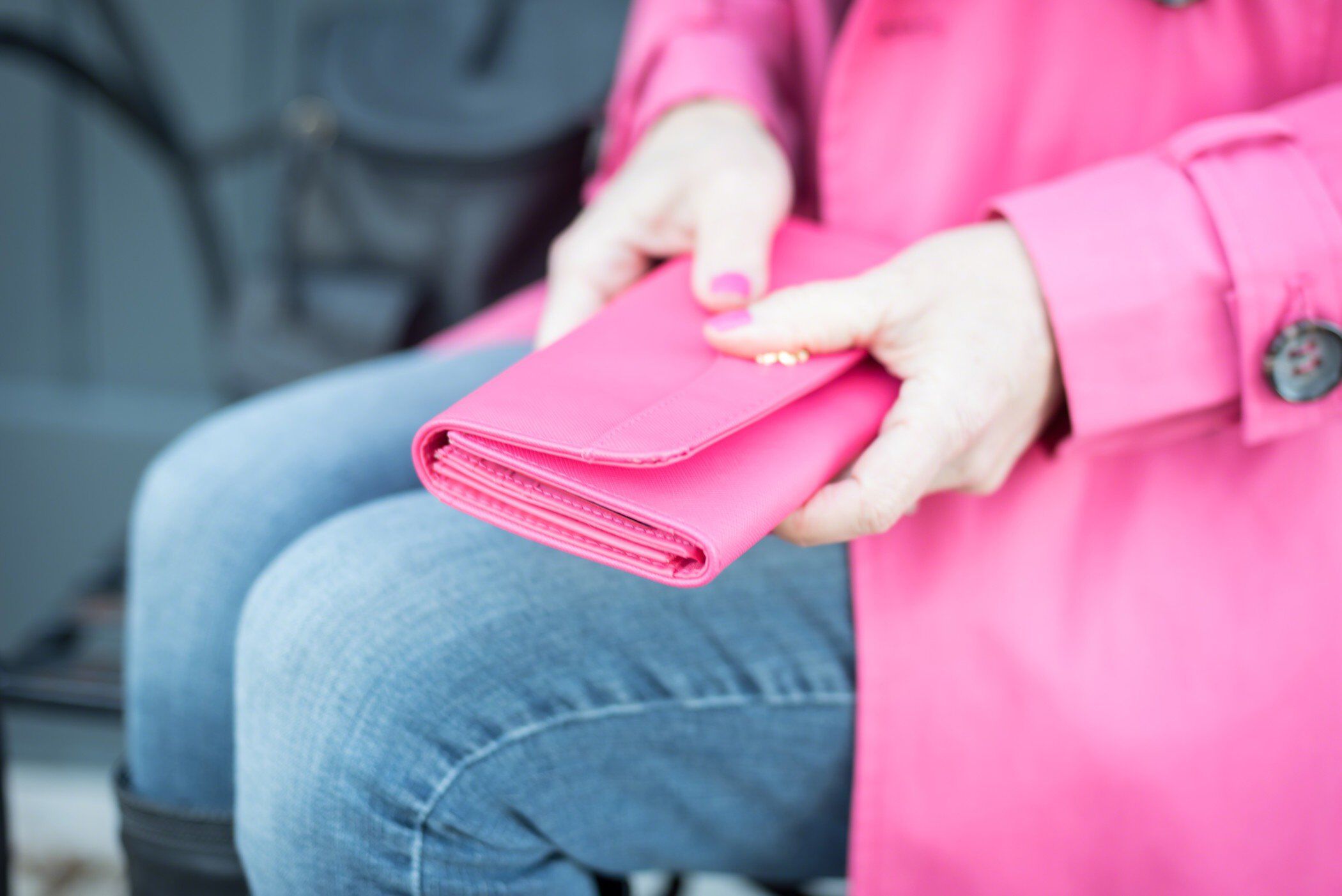 a pink wallet a pink wallet