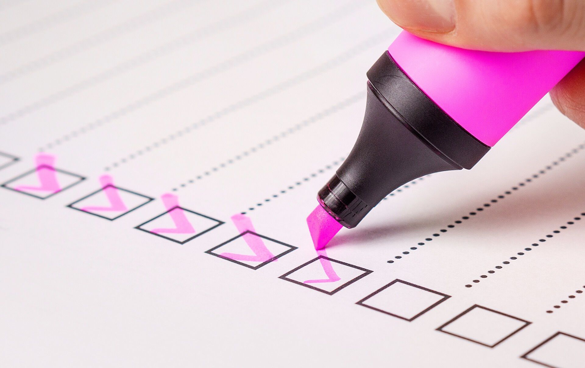 a checklist a checklist
