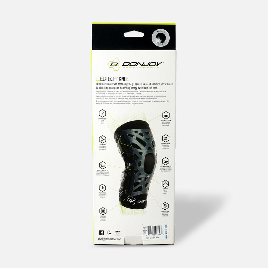 DonJoy Performance Webtech Knee Brace, Black, Medium, , large image number 1