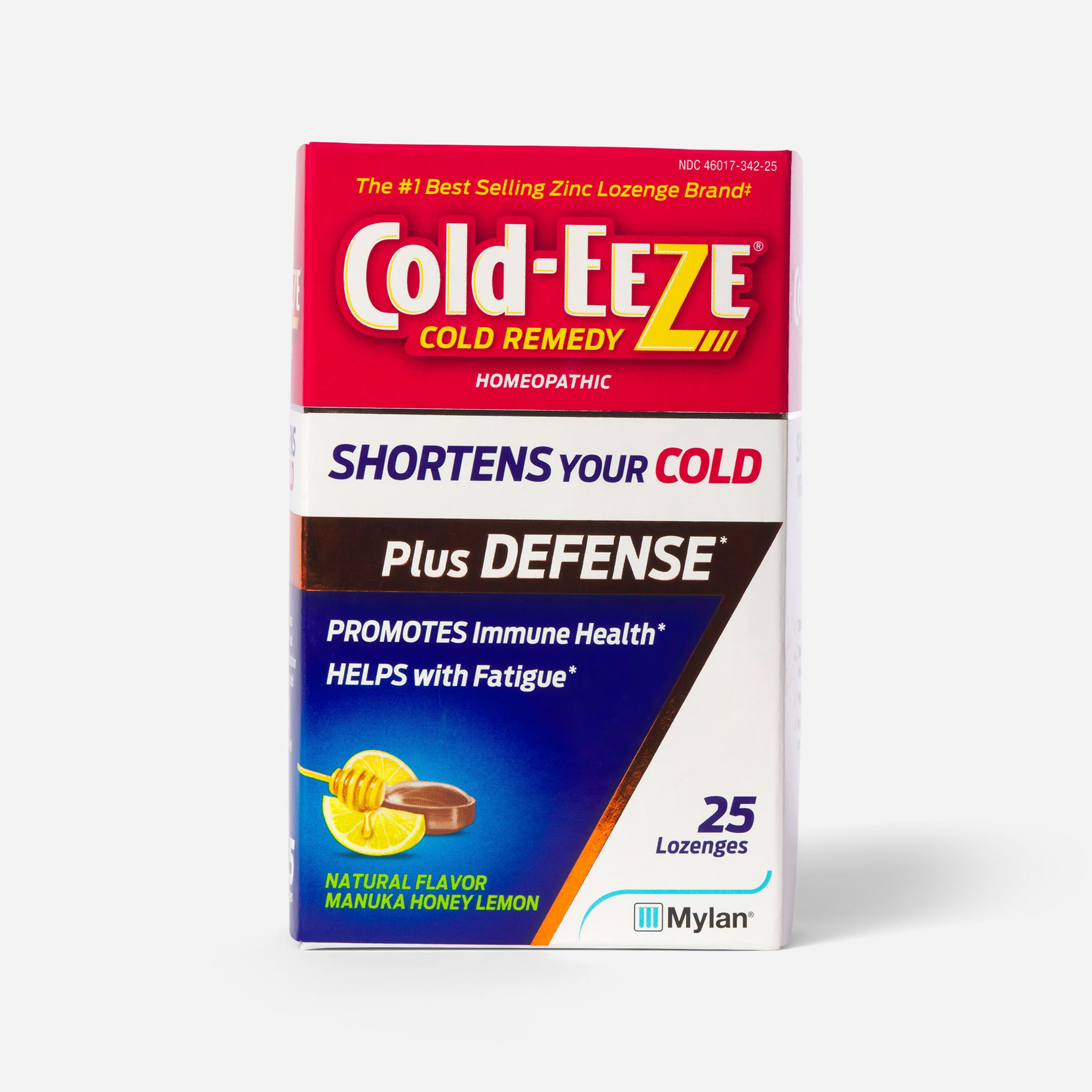 ColdEEZE Plus Defense Manuka Honey Lemon Flavor Lozenge, 25 ct.