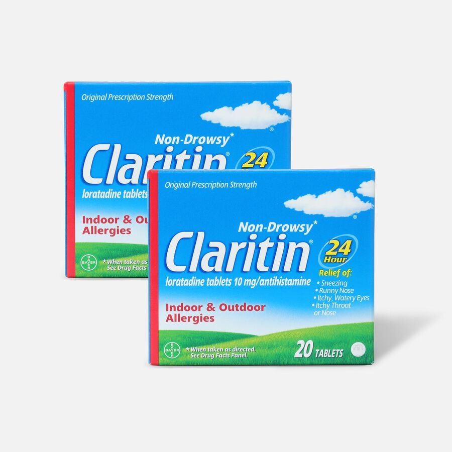 FSA Eligible Claritin 24 Hour Non Drowsy Allergy Relief 10 mg Tablets