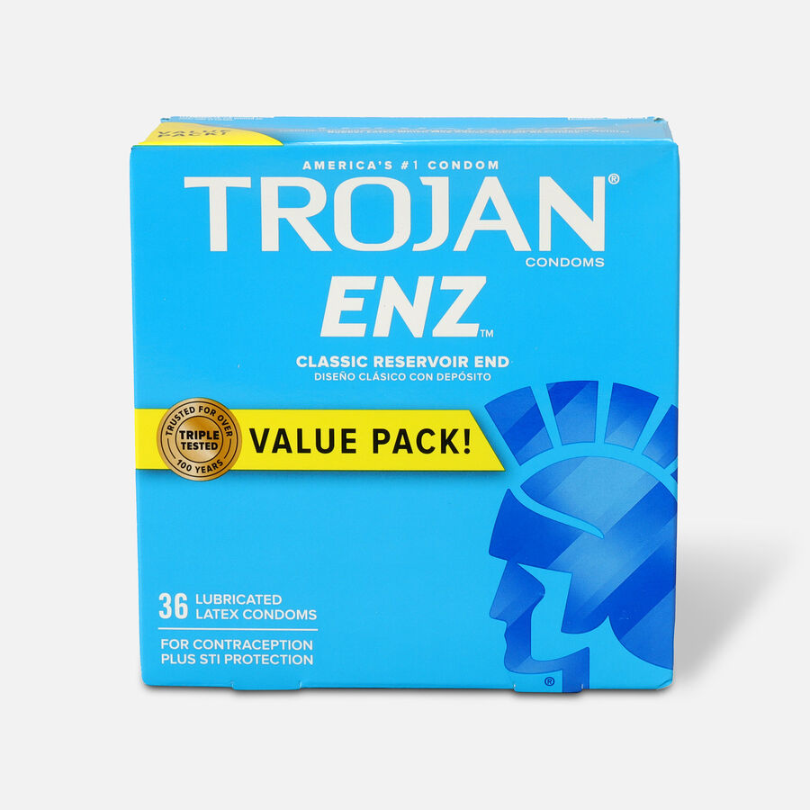Trojan-Enz Lubricated Latex Condoms, 36 ct., , large image number 0