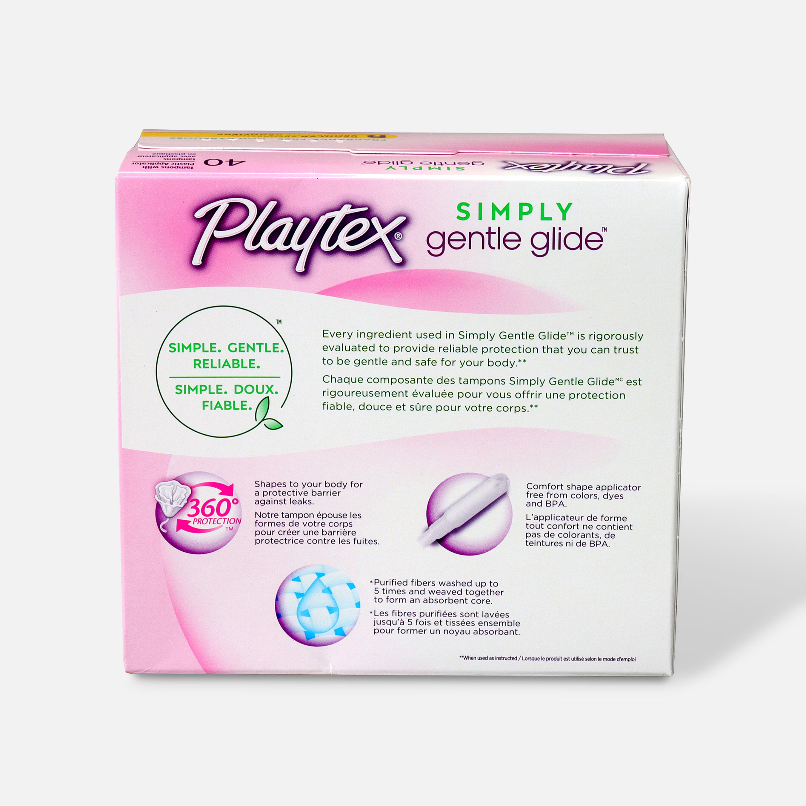 FSA Eligible Playtex Gentle Glide Regular Tampons, 40 ct. FSA Store