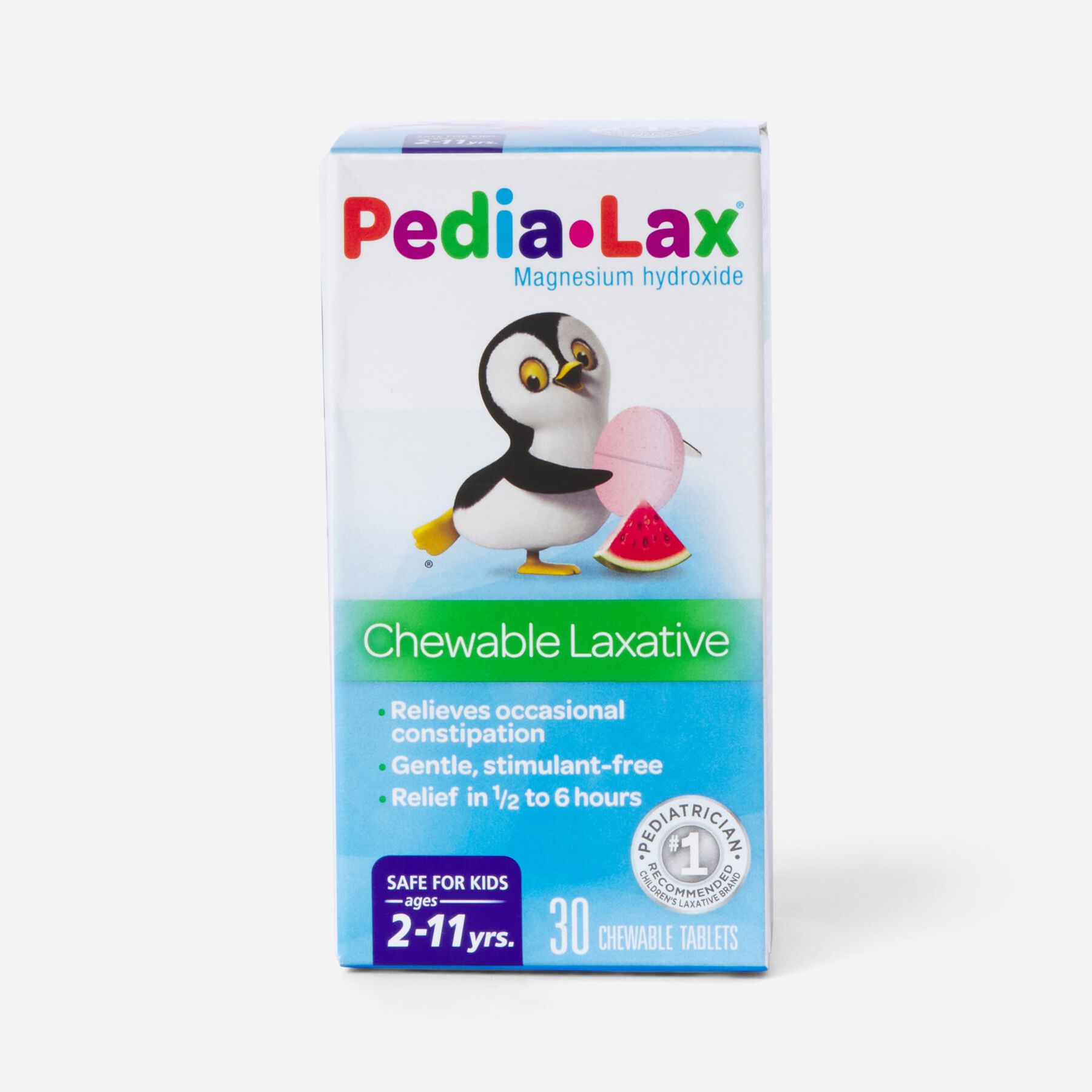PediaLax Laxative Chews, Watermelon, 30 ct.