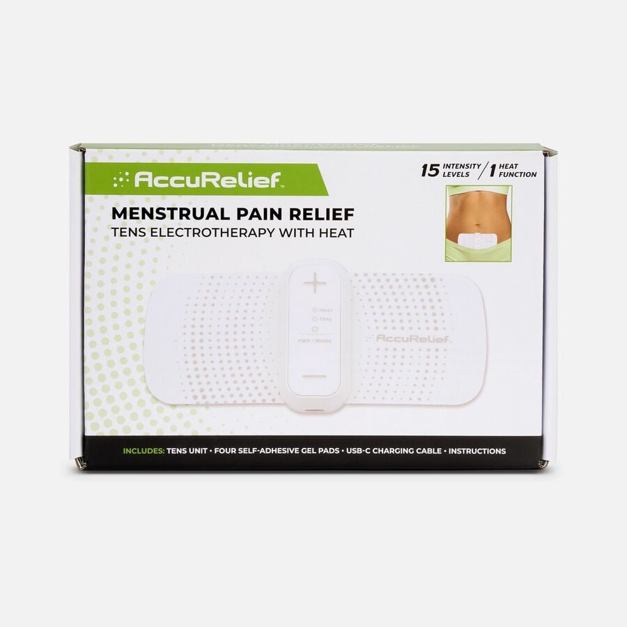 AccuRelief&trade; Menstrual Pain Relief TENS Electrotherapy with Heat, , large image number 1