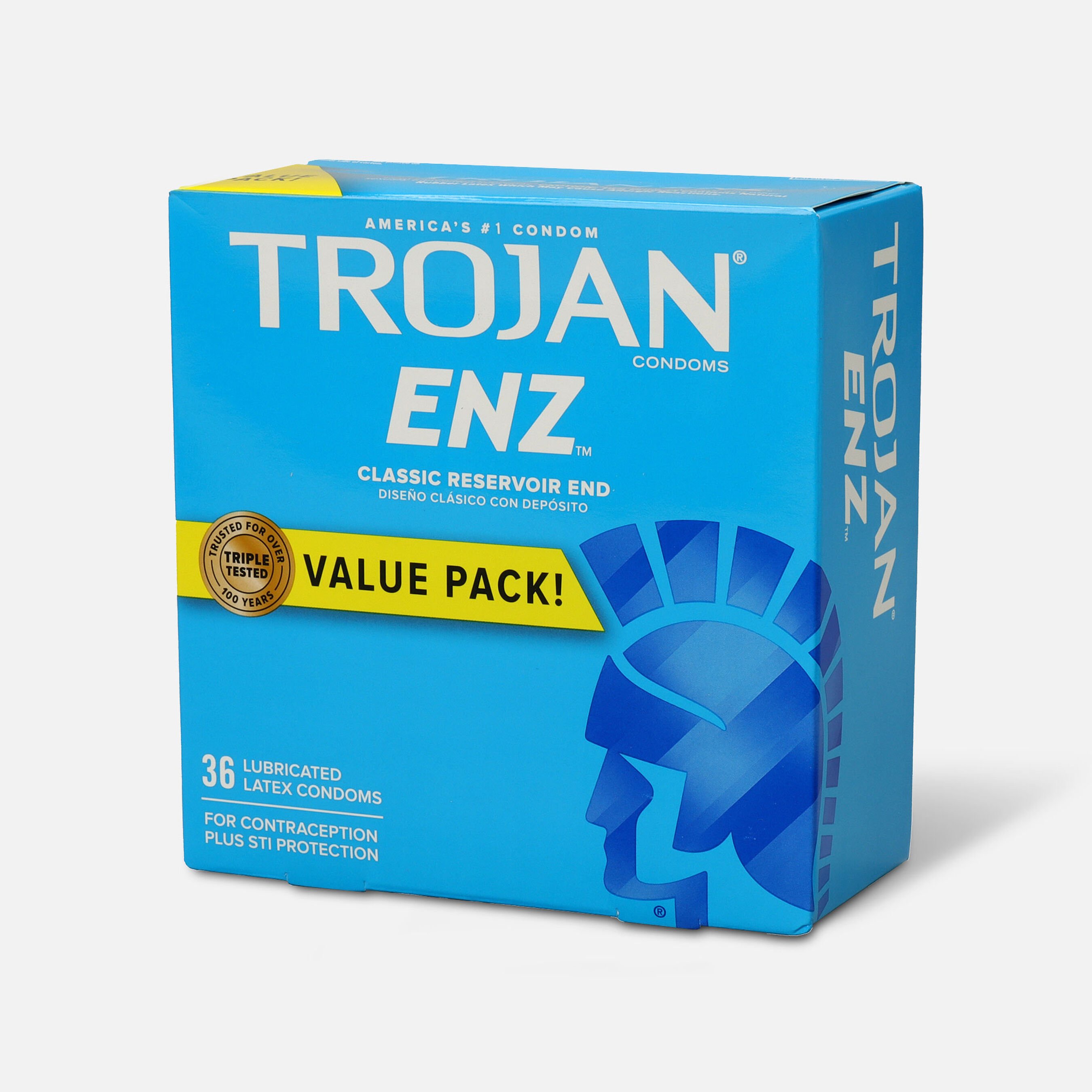 FSA Eligible Trojan-Enz Lubricated Latex Condoms, 36 ct. | FSA Store