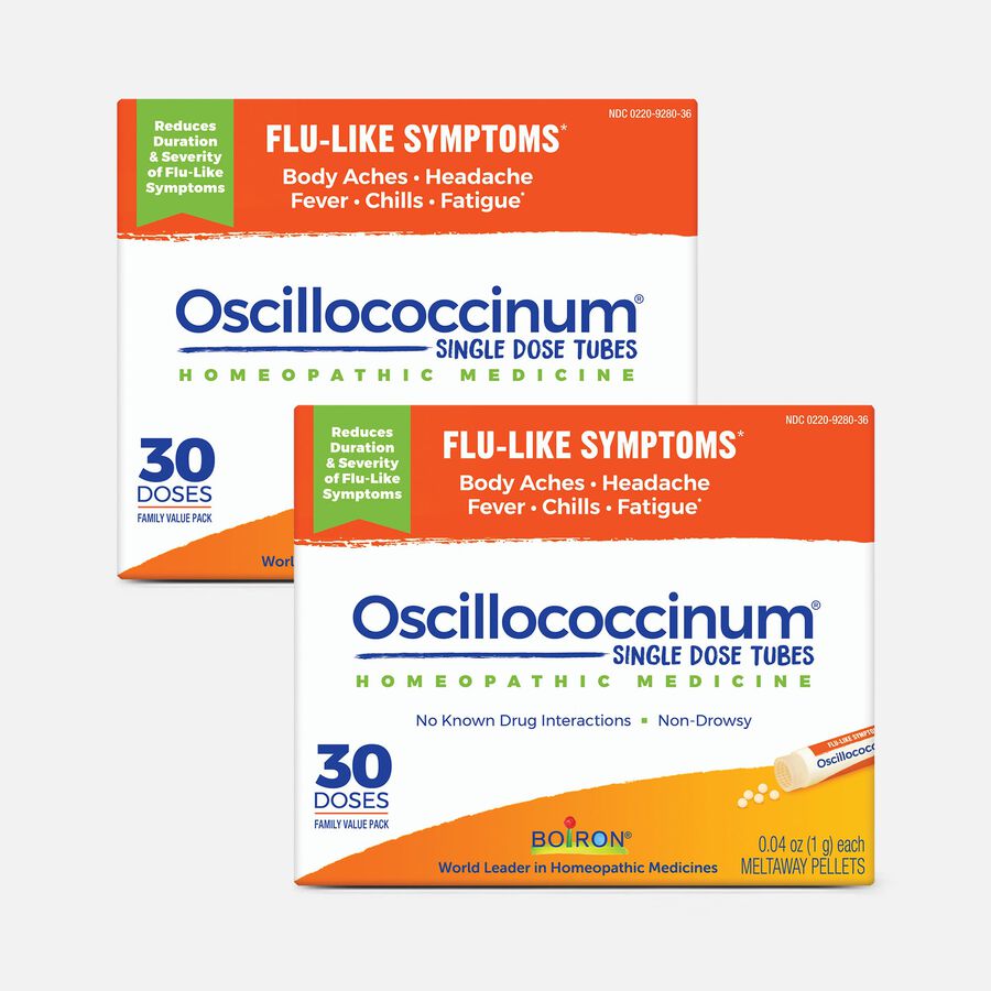 Boiron Oscillococcinum Homeopathic Medicine, 30 doses (2 pack), , large image number 0