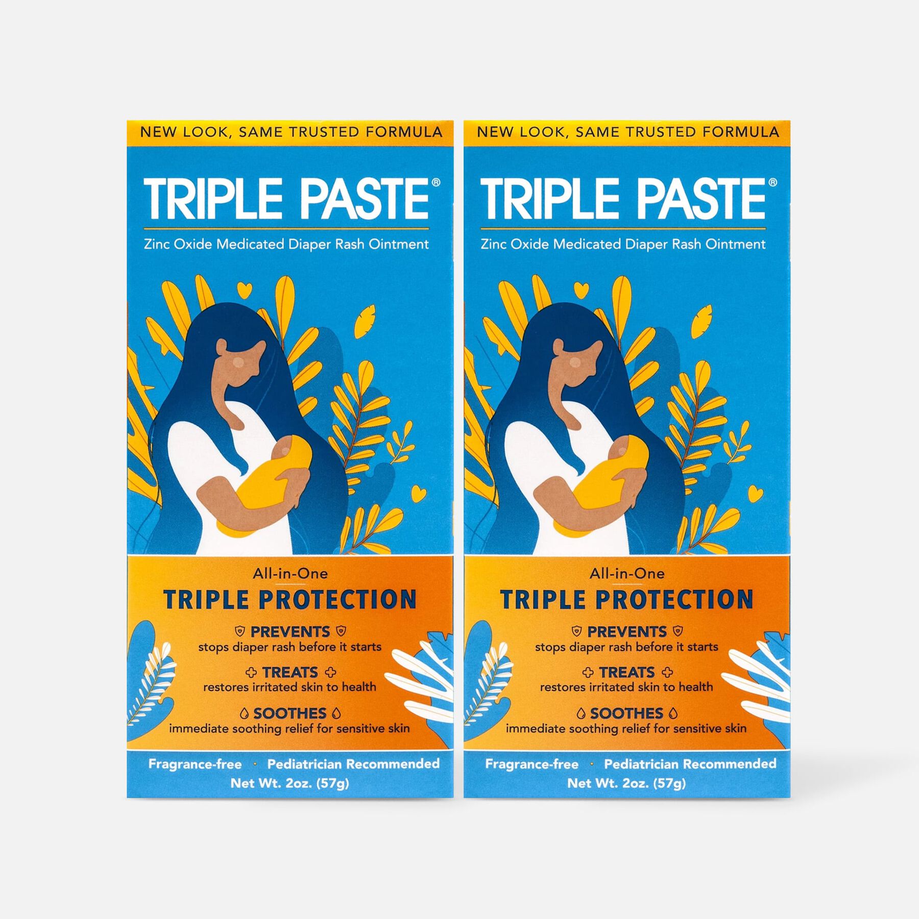 FSA Eligible Triple Paste Diaper Rash Ointment, 2 oz. (2Pack) FSA Store