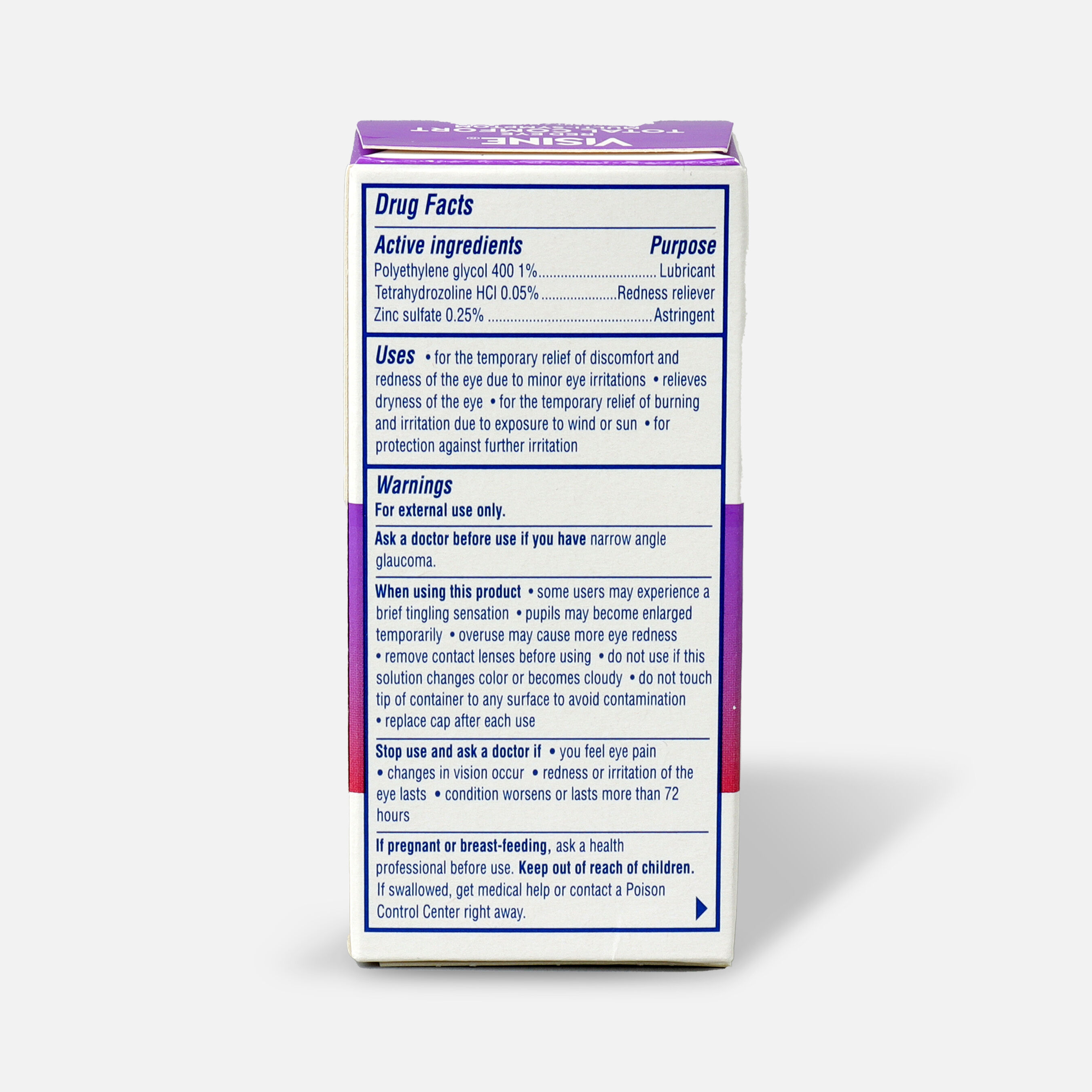 FSA Eligible Visine Red Eye Total Comfort MultiSymptom Eye Drops, .5