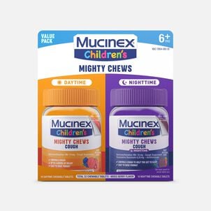 Mucinex Children's Cough Mighty Chews, Day & Night Combo Pack 2X16 ct.
