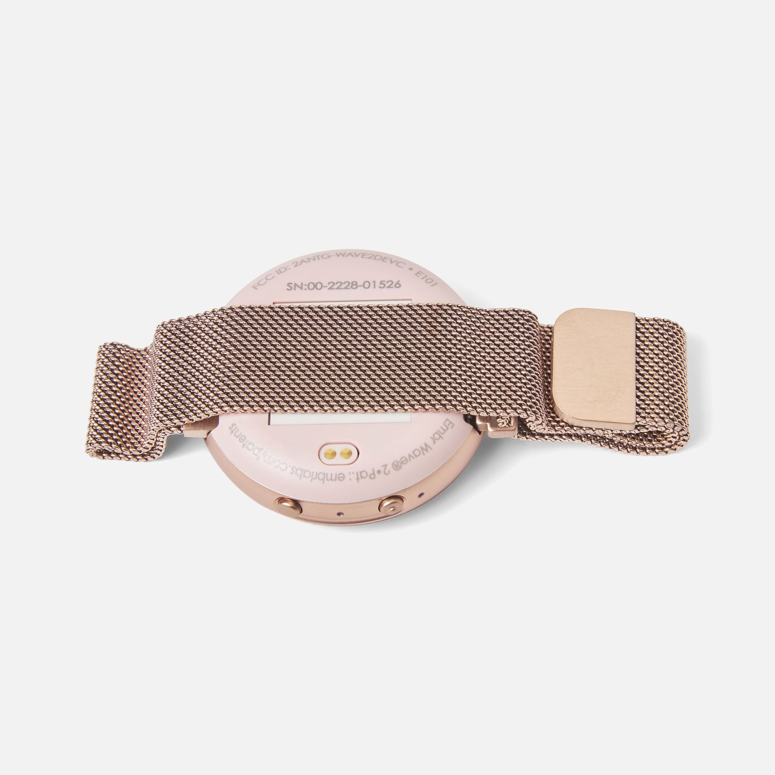 EMBR Wave Hot Flash Relief Wristband, Rose Gold