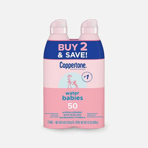 Coppertone Water Babies Sunscreen Spray SPF 50, 12 oz. - Twin Pack