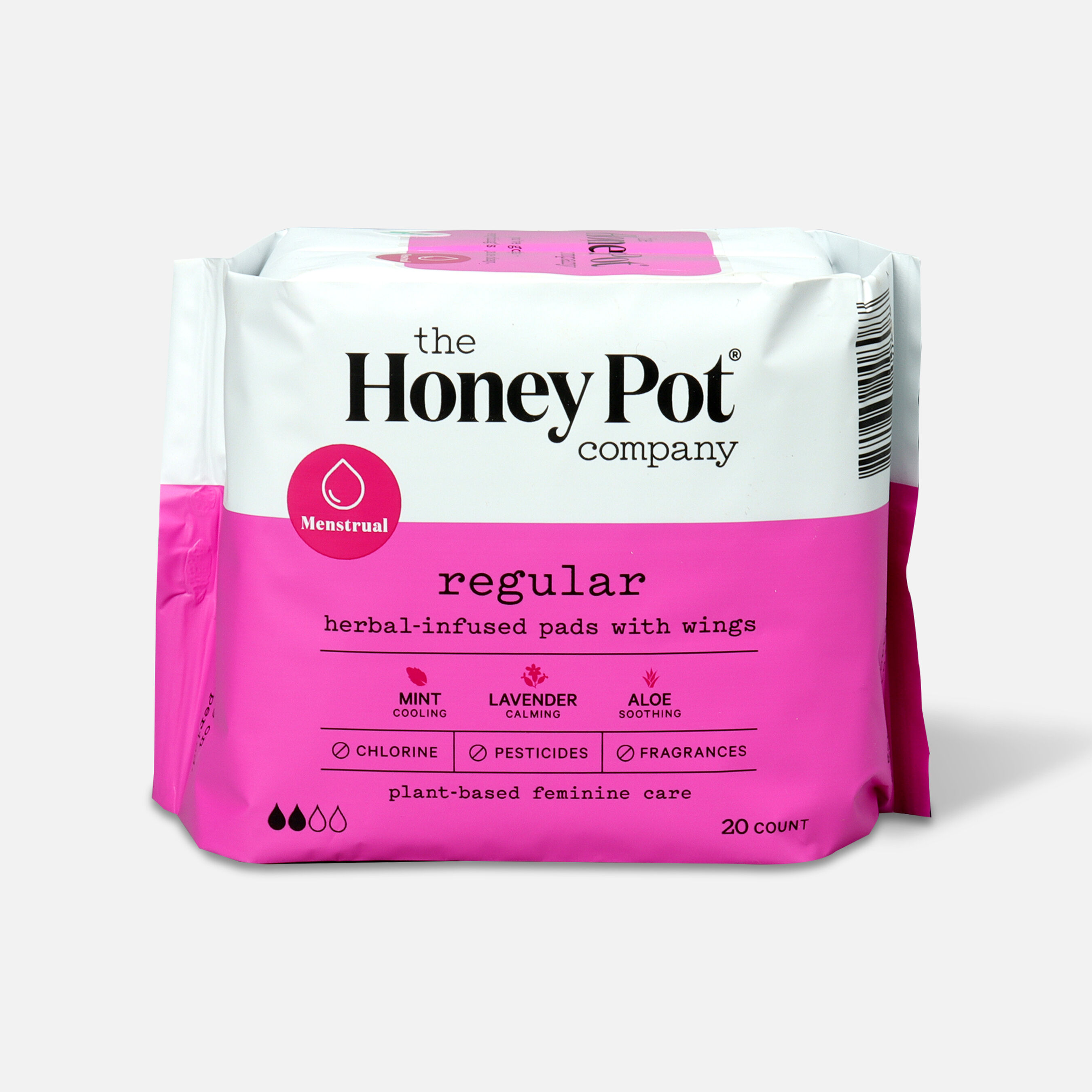 The Honey Pot Herbal Pads with Wings