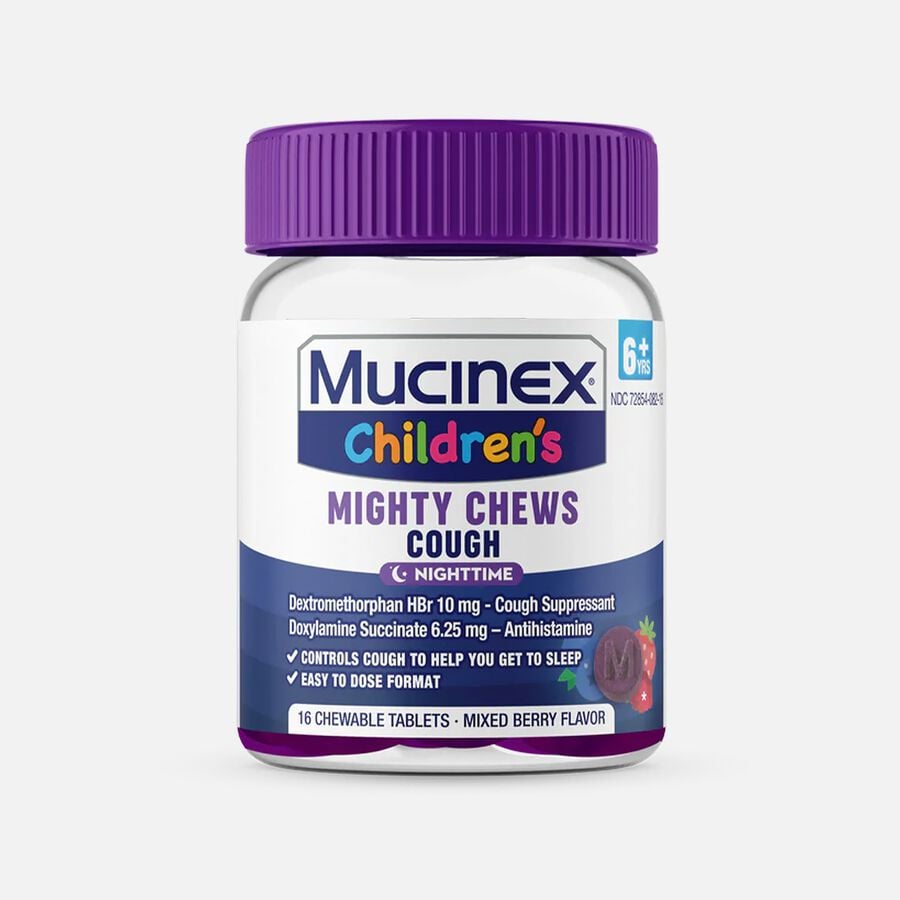 Mucinex Children's Mighty Chews, Nighttime Cough, 16 ct., , large image number 0