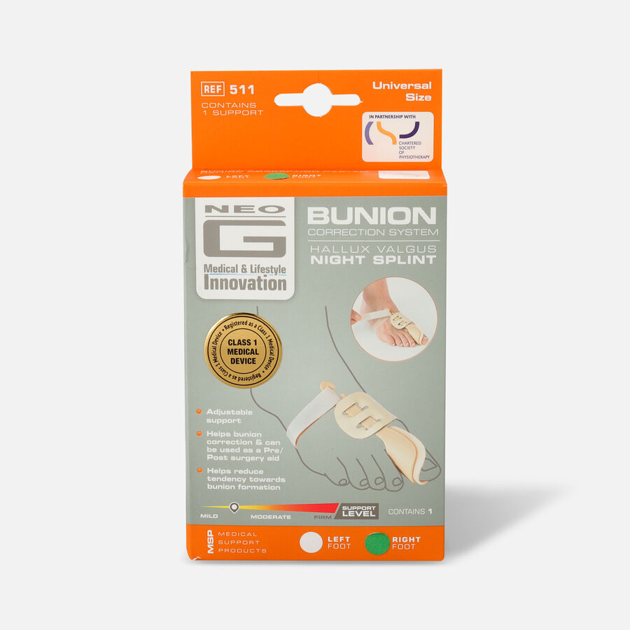 Neo G Bunion Correction Night Splint, Right, One Size, , large image number 0
