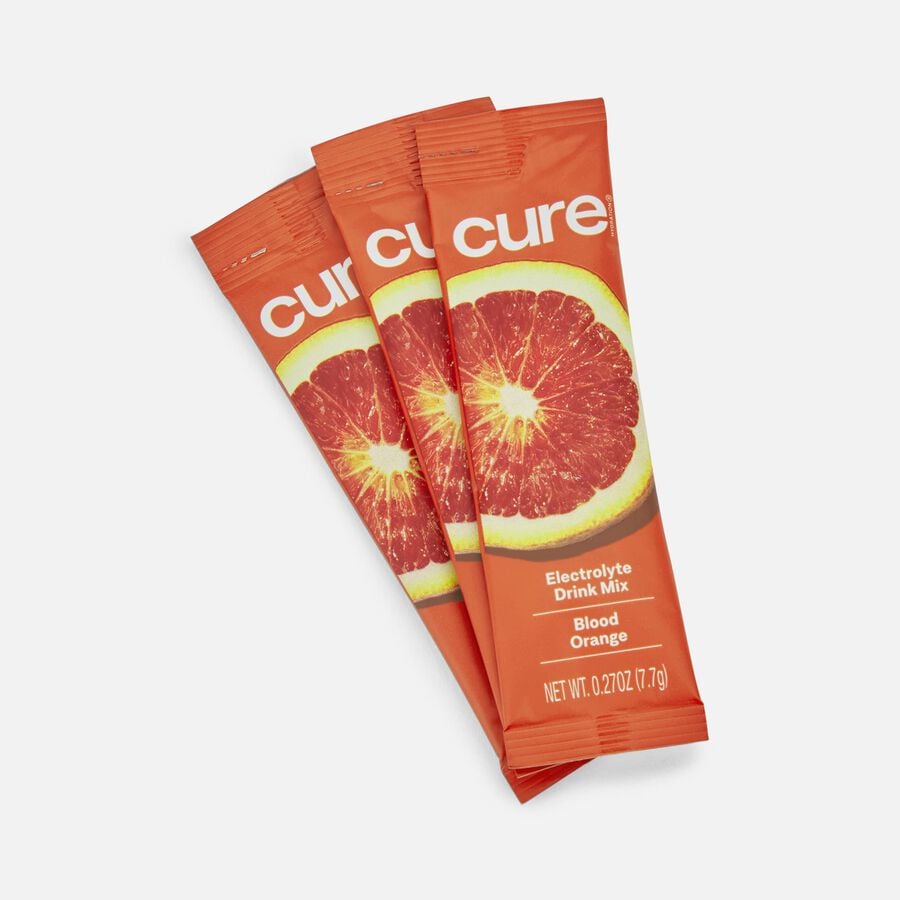 Cure Hydrating Electrolyte Drink Mix Pouches, Blood Orange, 14 ct., , large image number 3