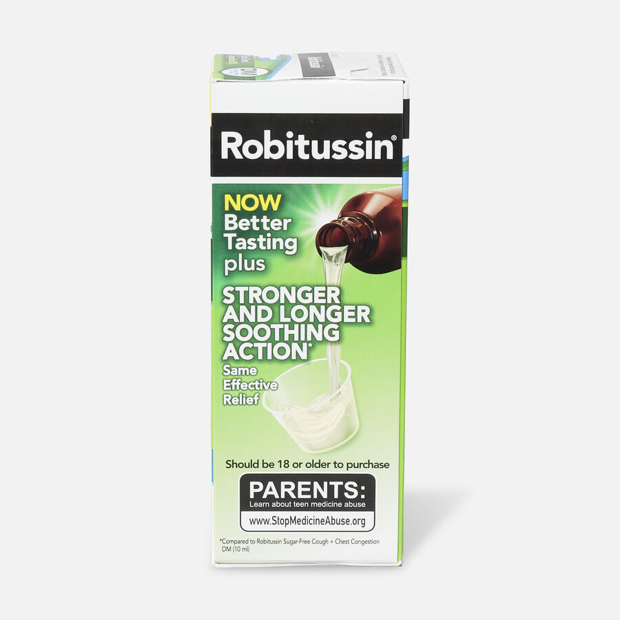 Robitussin Cough & Chest Congestion Relief DM, Sugar-Free, Dye-Free