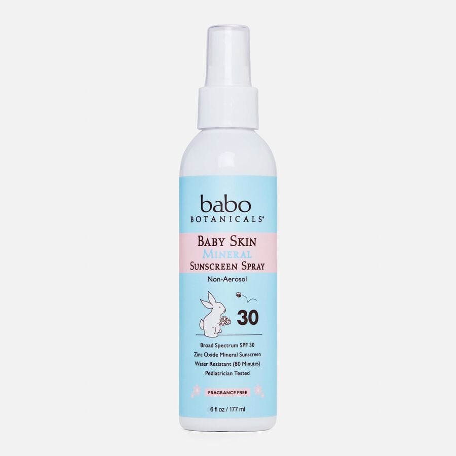 Babo Botanicals Sensitive Baby Mineral Sunscreen Spray, SPF 30, 6 fl oz., , large image number 0
