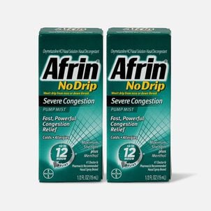 Afrin No Drip Severe Congestion Pump Nasal Mist, .5 oz. (2-Pack)