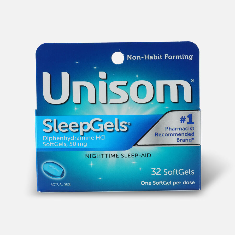 Unisom SleepGels, Maximum Strength Nighttime Sleep Aid, Softgels, 32 ct., , large image number 0