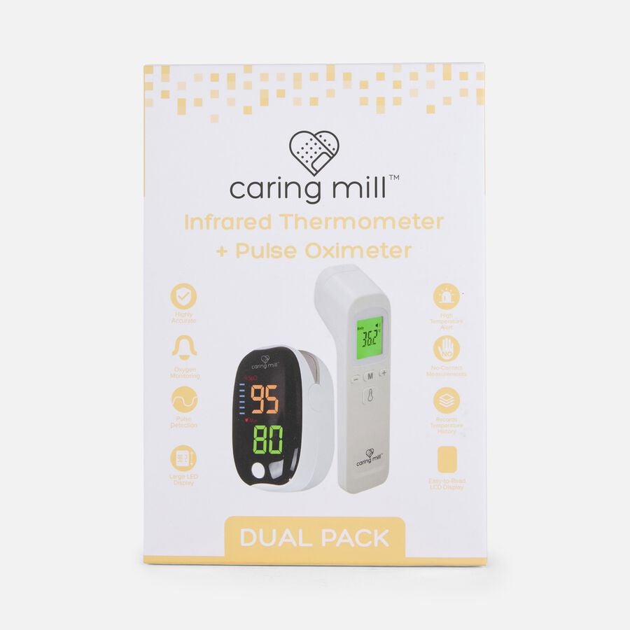 Caring Mill™ Thermometer & Pulse Oximeter, Dual Pack, , large image number 0