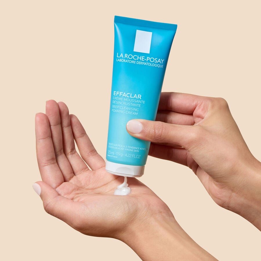 La Roche-Posay Effaclar Deep Cleansing Foaming Cream Cleanser, 4.22 oz., , large image number 2