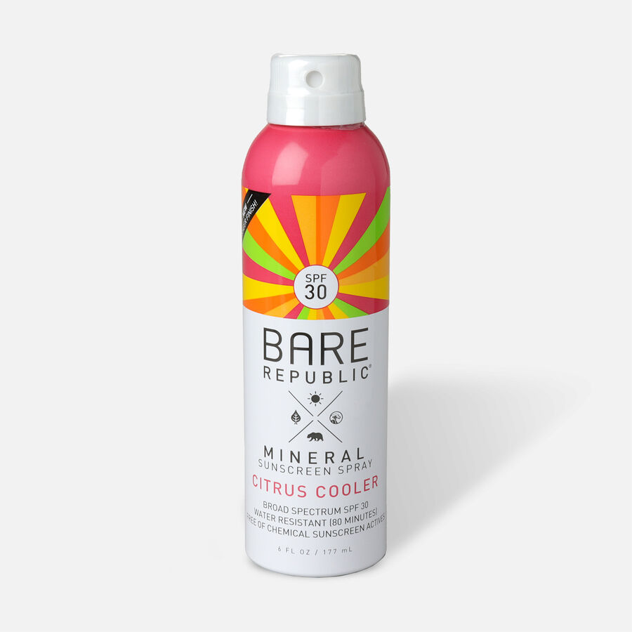 Bare Republic Mineral SPF 30 Sunscreen Spray, Citrus Cooler 6 oz., , large image number 0