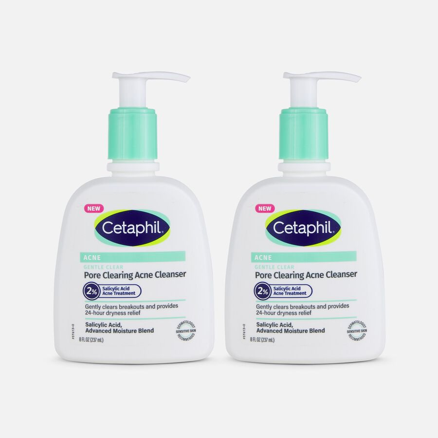 Cetaphil Gentle Clear Pore Clearing Acne Cleanser, 8 oz. (2-Pack), , large image number 0