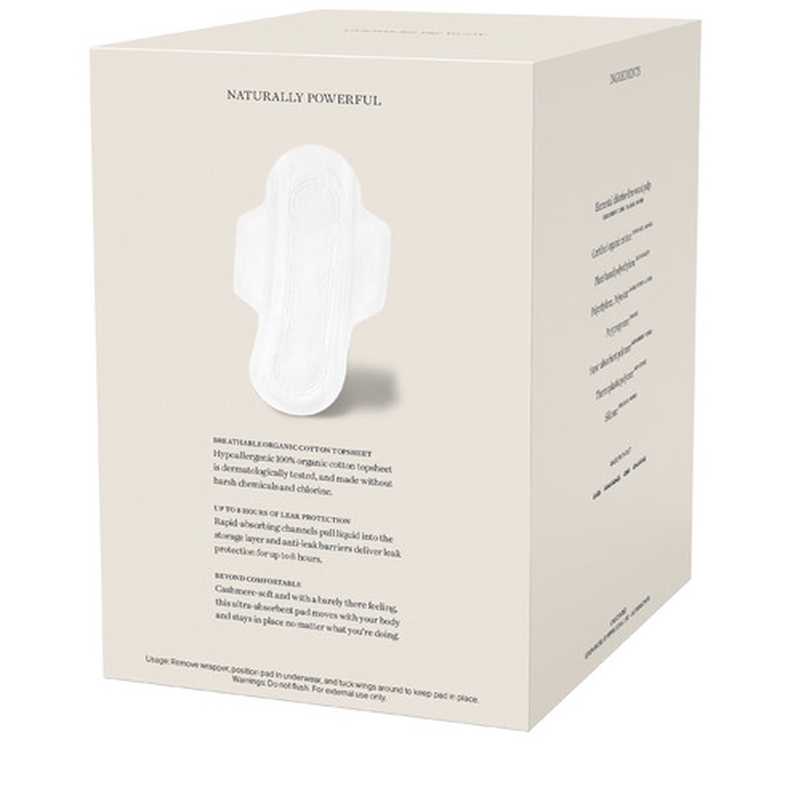 Cora Organic Cotton Ultra Thin Period Pads, Super