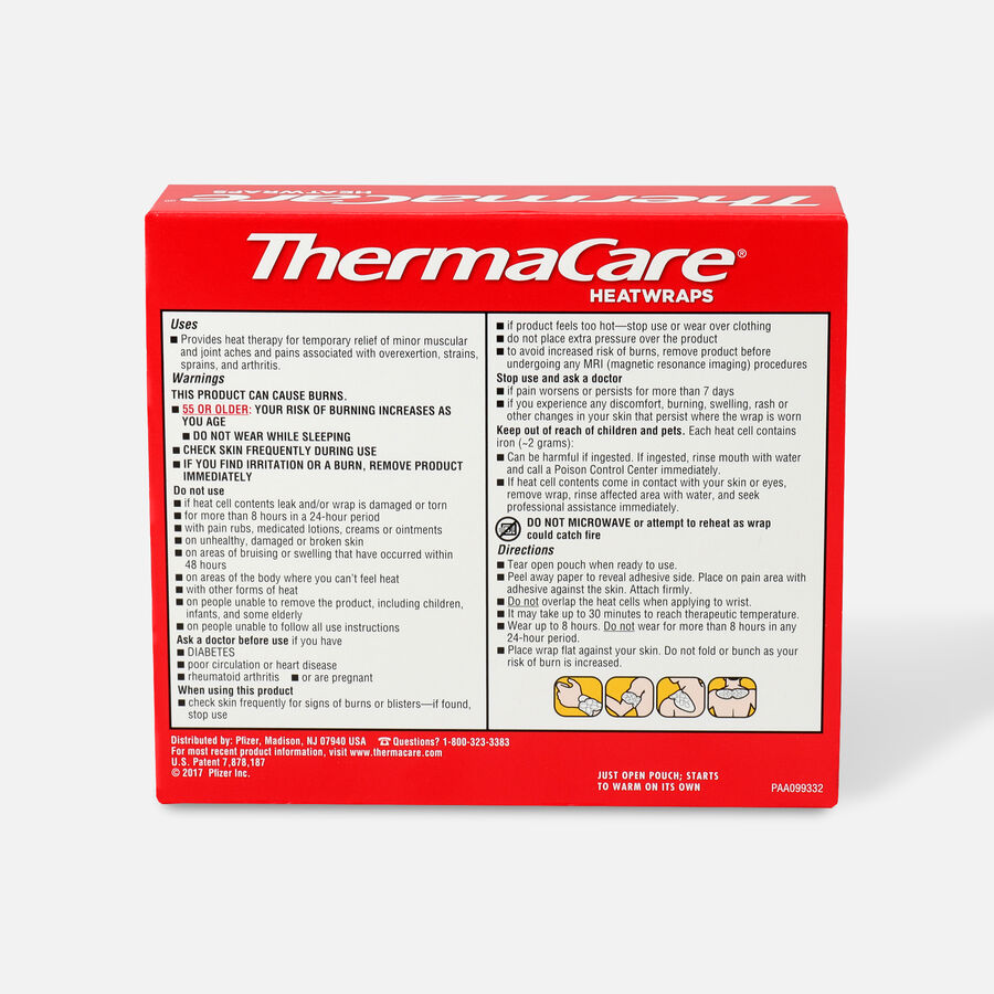Thermacare Heat Wrap Neck, Shoulder and Wrist, 8HR, 3 ct