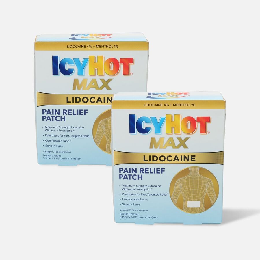 Icy Hot Patch with Lidocaine, 5 ct. (2-Pack), , large image number 0