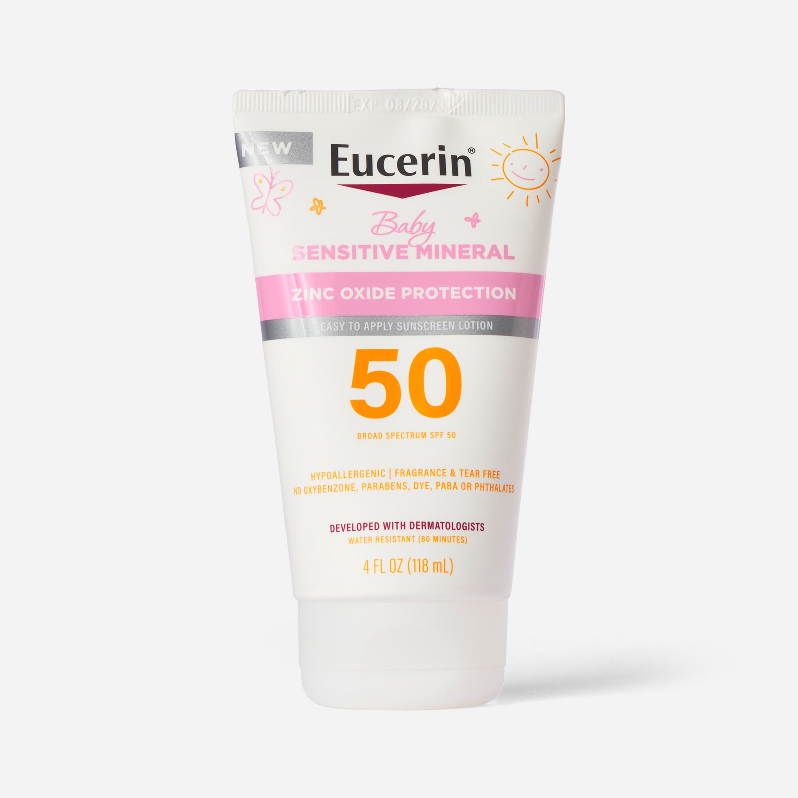 Eucerin Sun Sensitive Mineral Baby Lotion SPF 50, 4 fl oz.