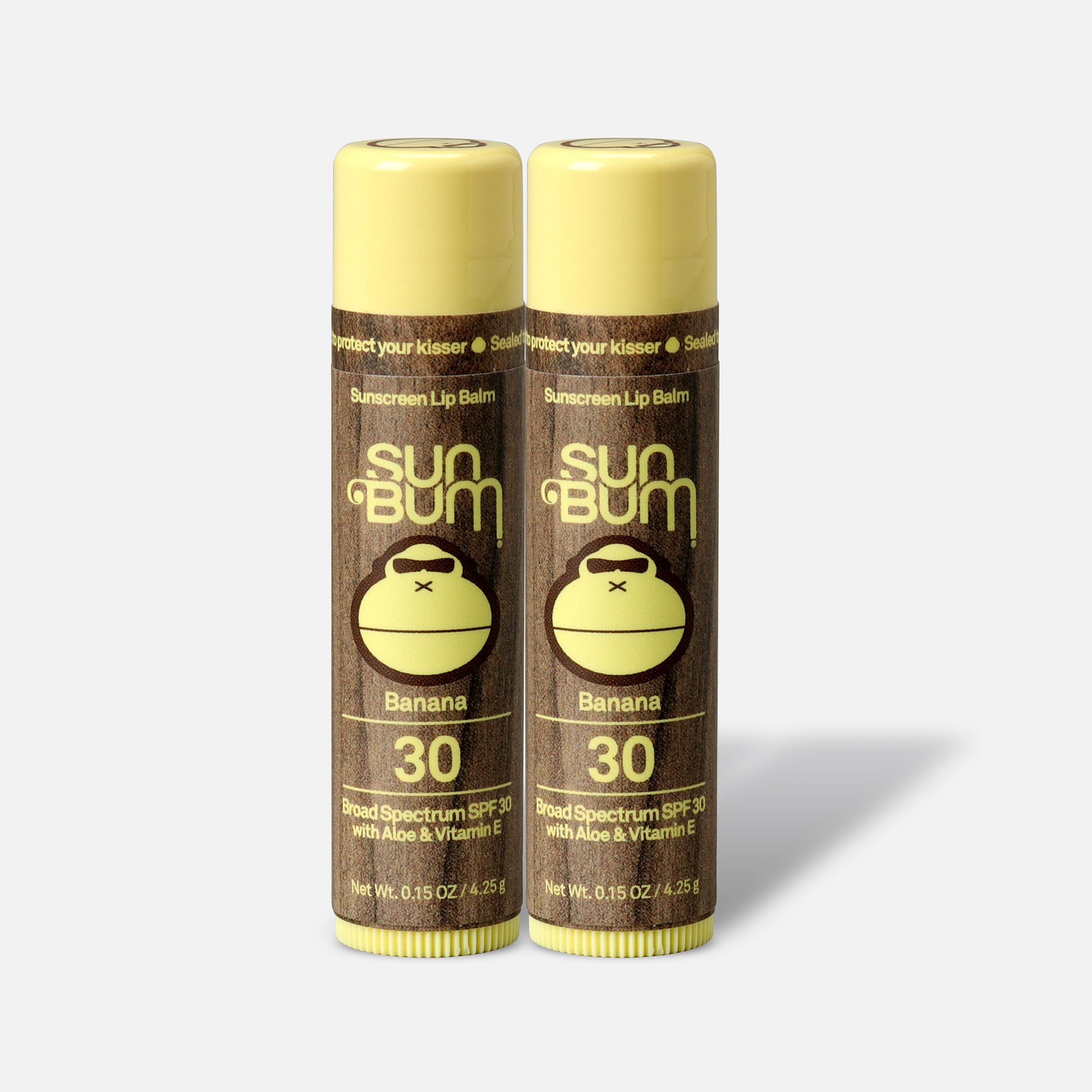 Sun Bum Lip Balm SPF 30 Banana 15 oz (2 Pack)