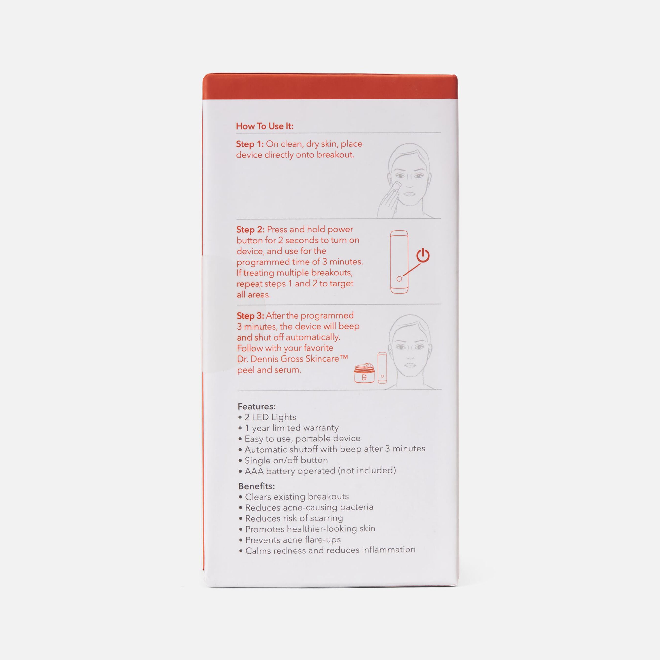 FSA Eligible Dr. Dennis Gross DRx SpotLite™ Acne Treatment Device FSA Store