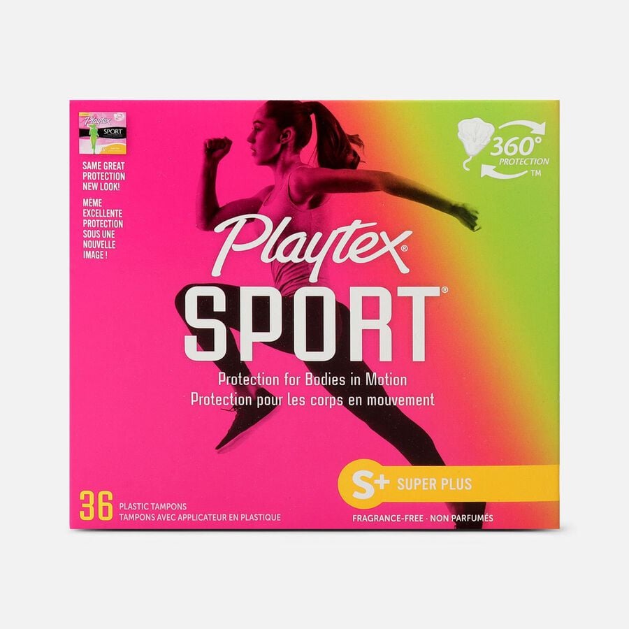 Playtex Sport Super Plus Tampons, Unscented, 36 ct., , large image number 0