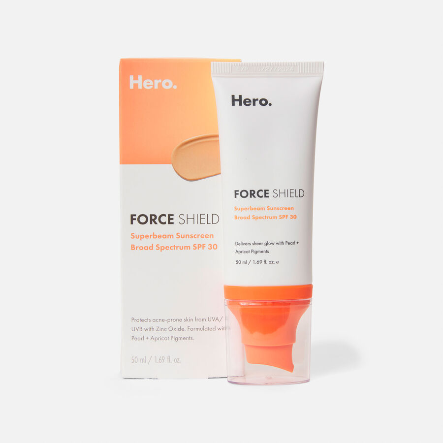Hero Cosmetics Force Shield Superbeam Sunscreen Broad Spectrum SPF 30, 50ml, , large image number 0