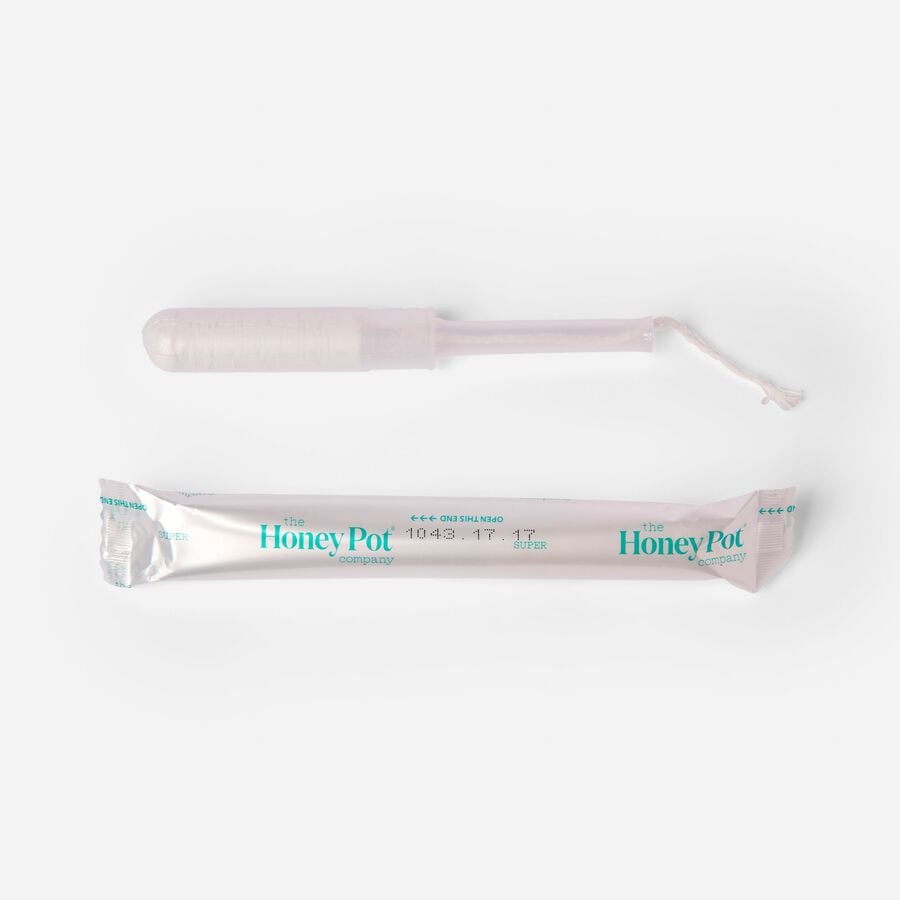 The Honey Pot Super Organic Cotton BPA Free Applicator Tampon, 18 ct., , large image number 2