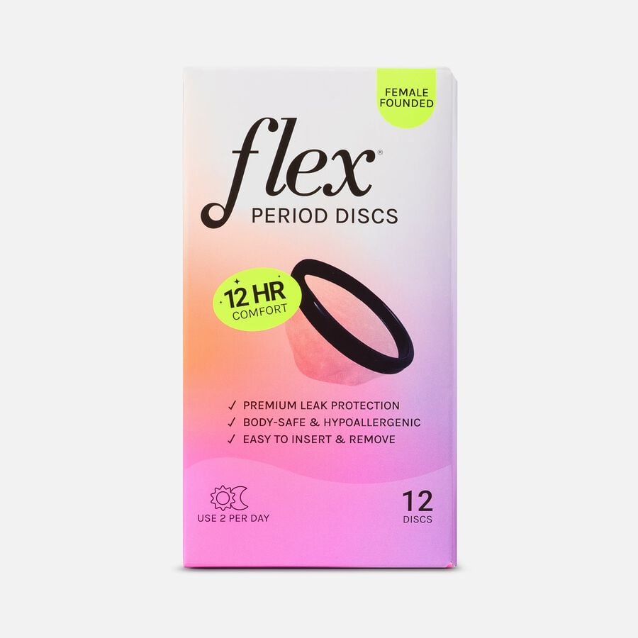 FLEX Menstrual Discs, 12 ct., , large image number 0