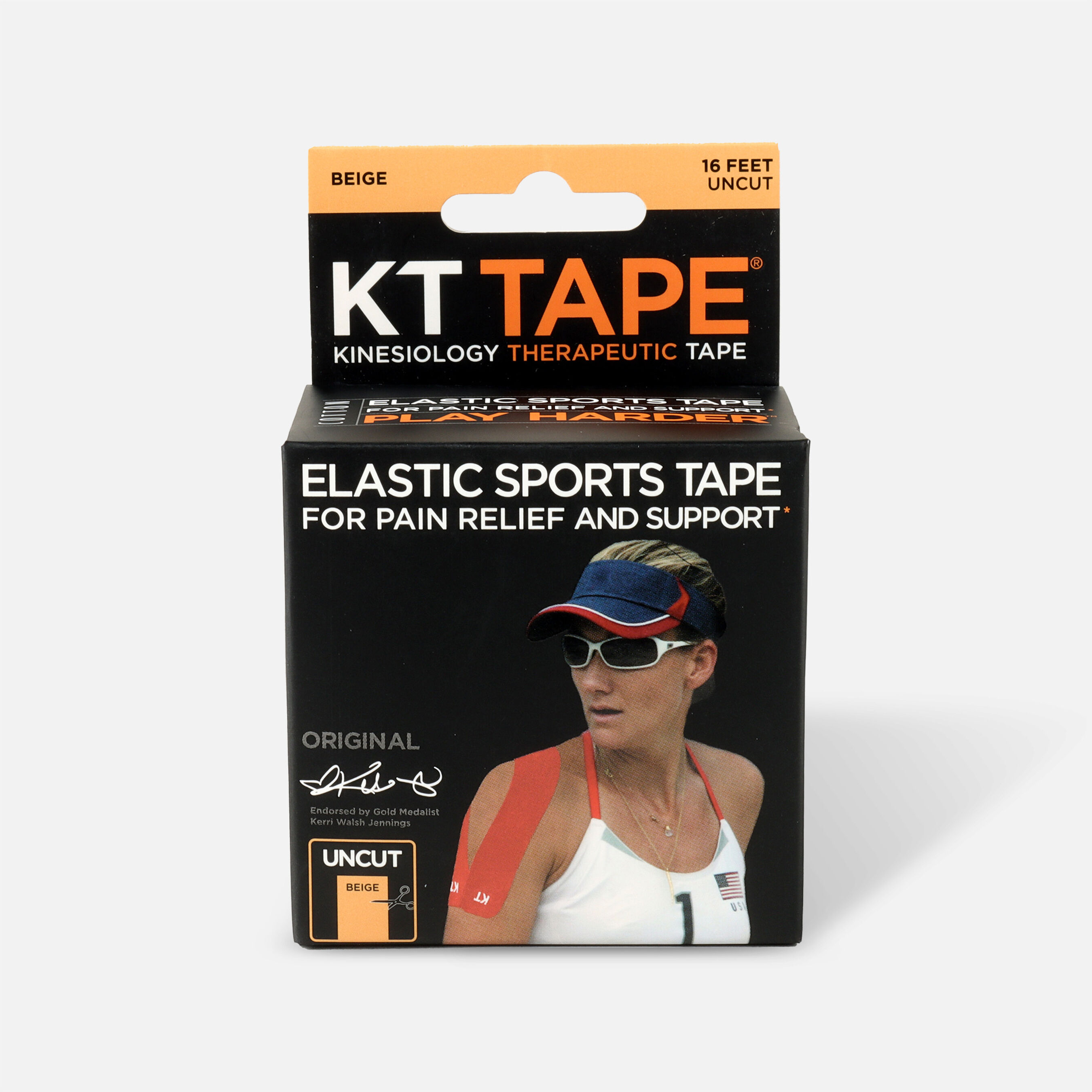 KT Tape Original Cotton Uncut 16 ft roll, Beige