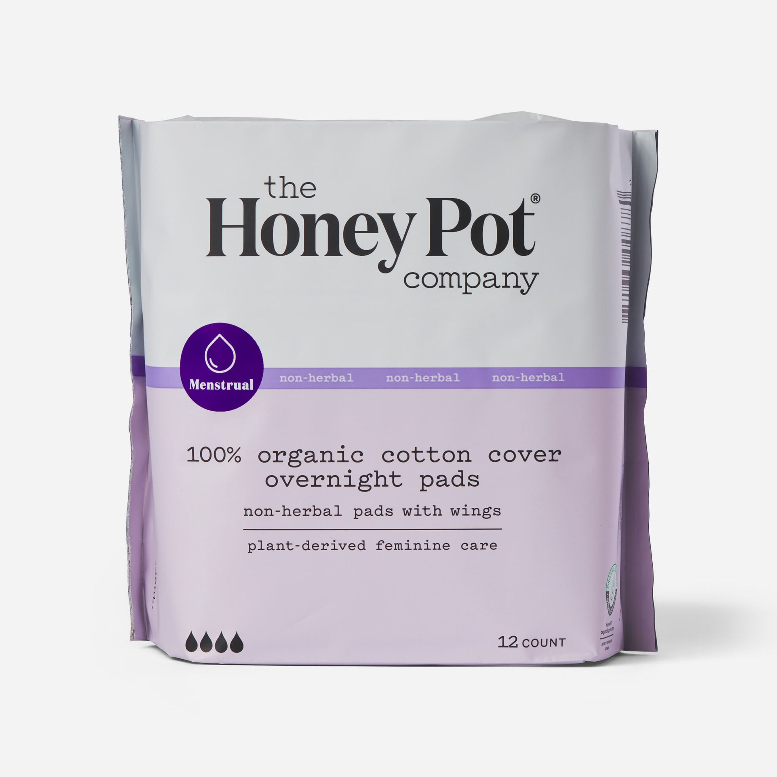 FSA Eligible The Honey Pot 100 Organic Top Sheet Super Herbal