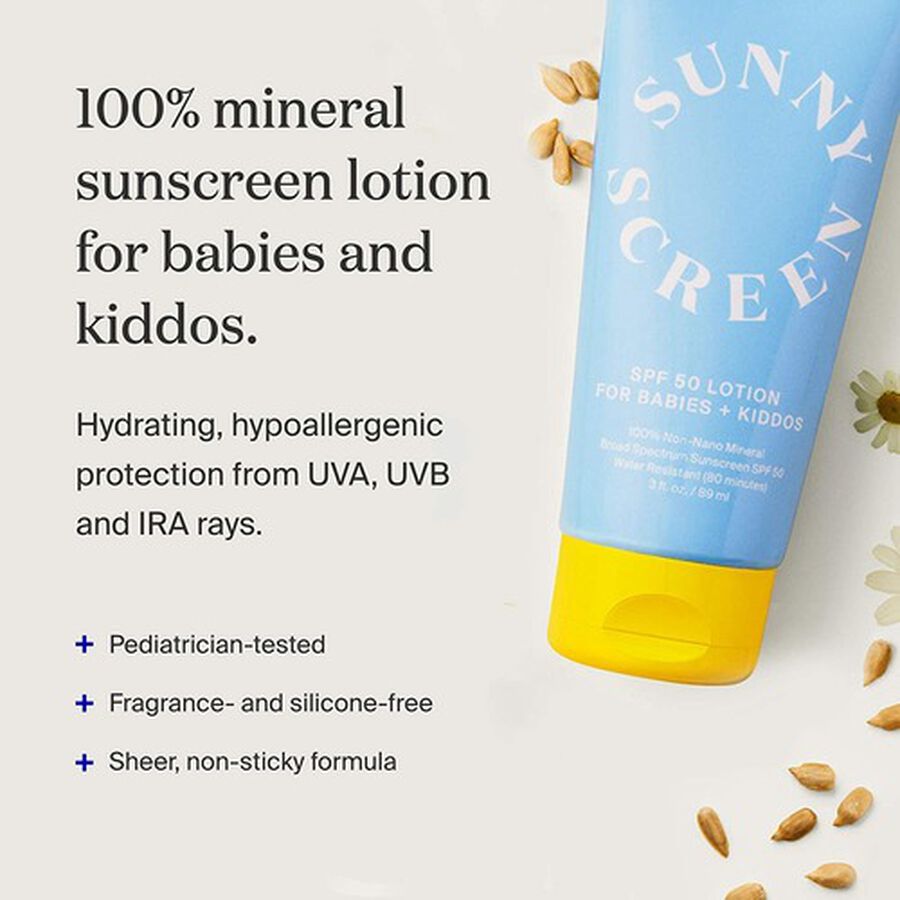 Supergoop! Sunnyscreen Mineral Kids & Baby Lotion, SPF 50, , large image number 3