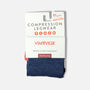 VIM & VIGR Cotton Compression Socks, Heathered Collection Navy, 30-40 mmHg, , large image number 5