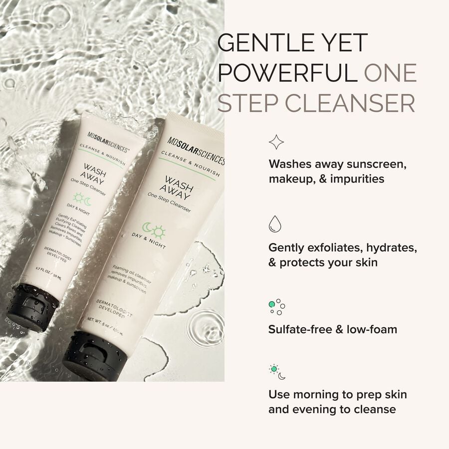 MDSolarSciences&trade; Sensitive Skin Bundle, Wash Away Cleanser and Mineral Cr&egrave;me SPF 50, , large image number 1