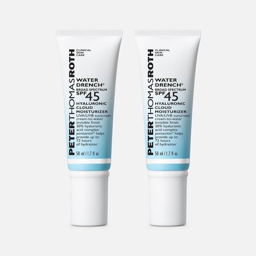 Peter Thomas Roth Water Drench Broad Spectrum Hyaluronic Cloud Moisturizer, SPF 45, 1.7 oz. (2-Pack), , large image number 0