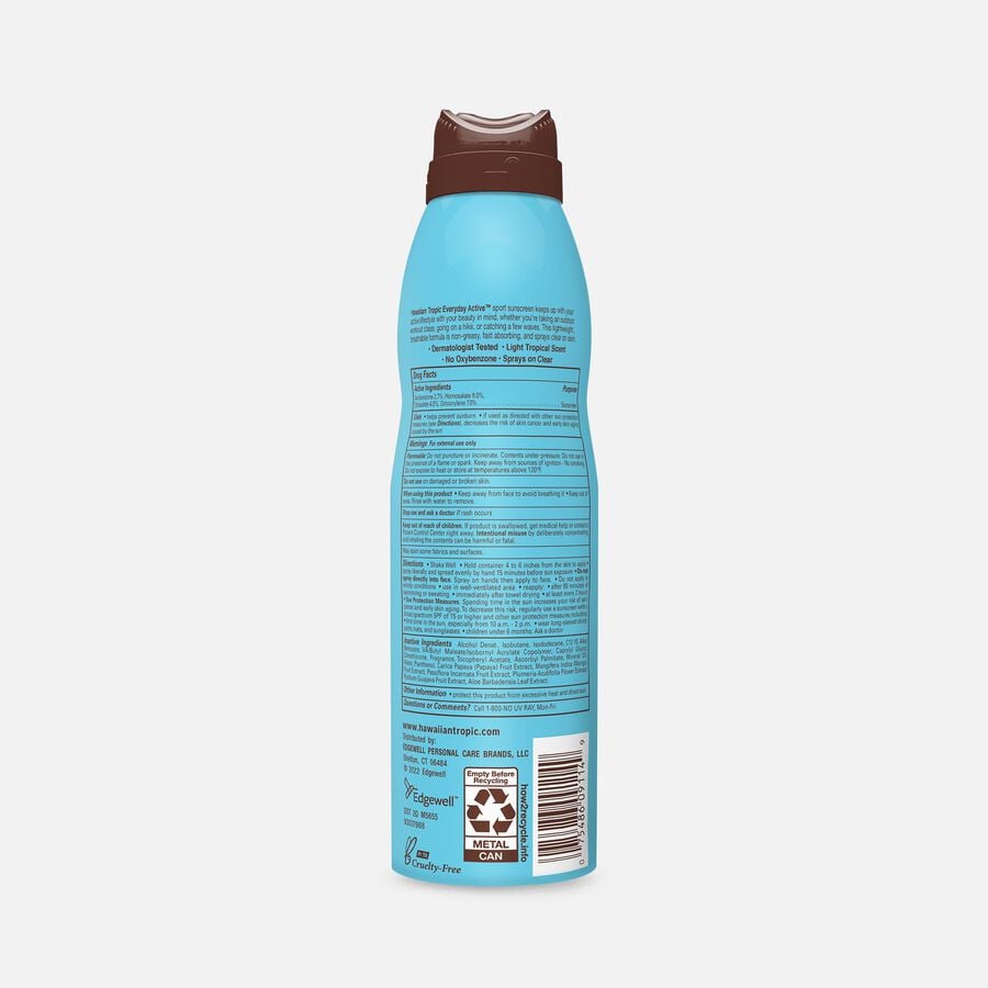 Hawaiian Tropic Island Sport Clear Spray Sunscreen SPF 50, 6 oz., , large image number 1