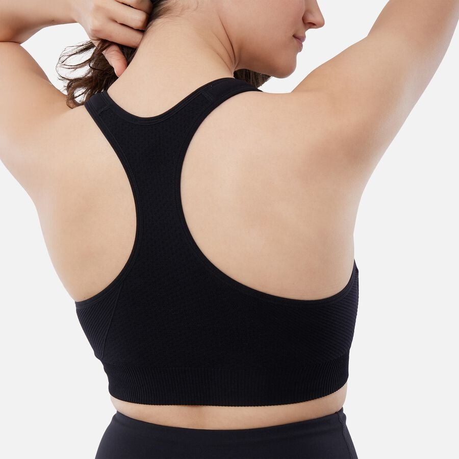 Ingrid + Isabel Basics Seamless Maternity + Nursing Sport Bra, Black, Size XL, , large image number 2