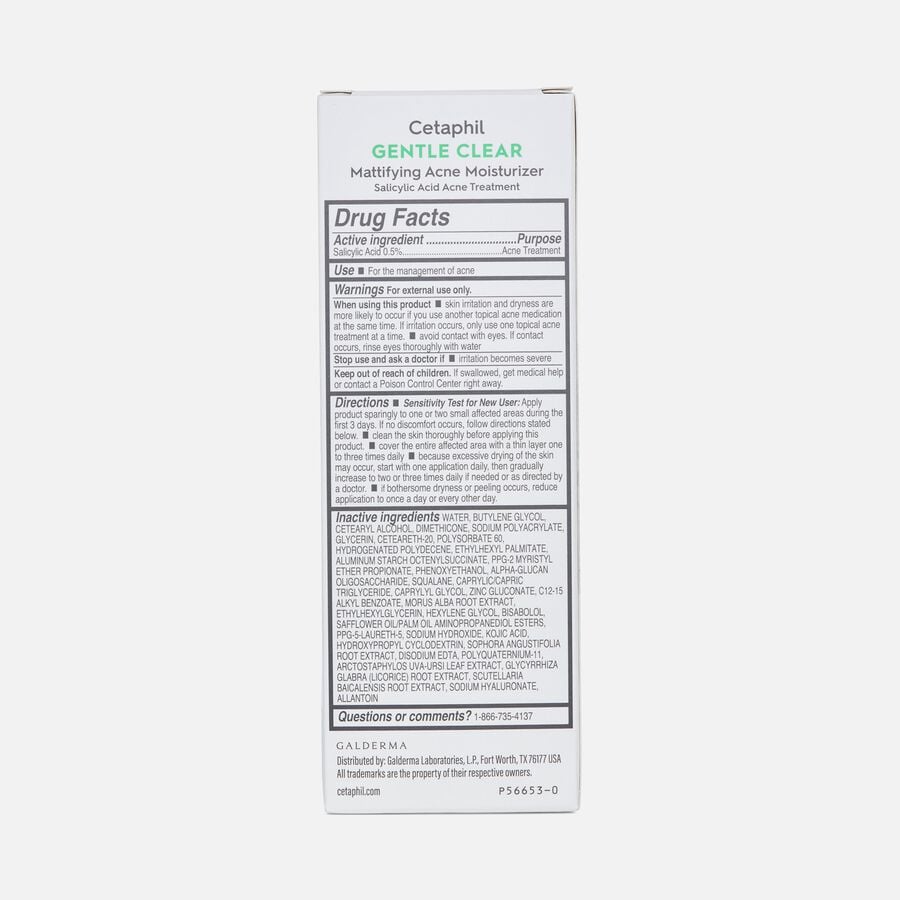 Cetaphil Gentle Clear Mattifying Acne Moisturizer,  3 oz., , large image number 1