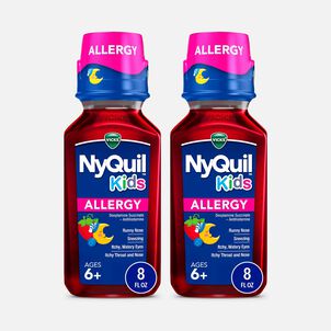 NyQuil Kids Allergy Solution, Berry, 8 fl oz. (2-Pack)