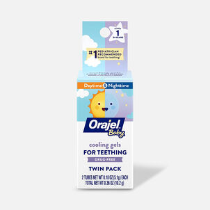 Orajel Non-Medicated Daytime/Nighttime Cooling Gels, Twin Pack